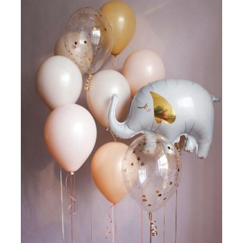 Μπουκέτο με Μπαλόνια Ελεφαντάκι Για Γέννηση